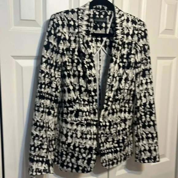 Badgley Mischka Studio | Sylvie Stucco jacket/blazer stretch‎ Womens size 10 - Picture 1 of 6